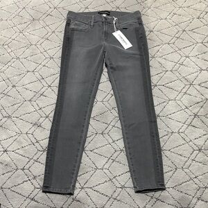 Etienne Marcel Women's two tone Skinny Jeans cropped with stretch! NWT 29, 24